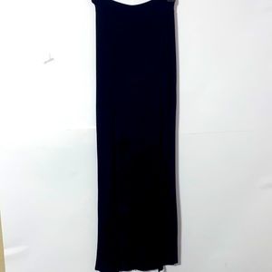 BODY CENTRAL LONG BLACK SKIRT WITH LEG SLIT